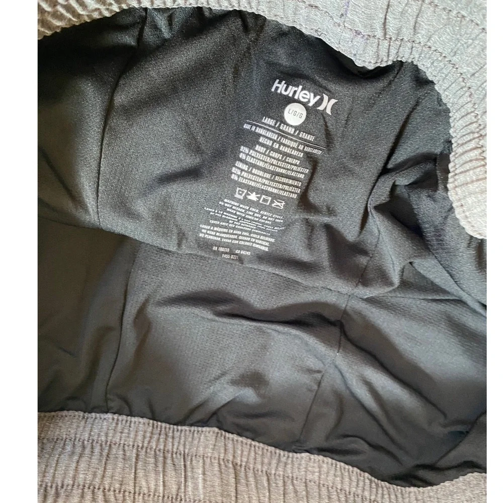 Hurley Men's L Pineapple Volley Elastic Waist‎ Blue Swim Trunks Board Shorts EUC - Picture 6 of 10